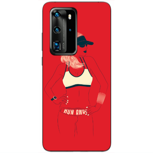 Huawei P40 Pro Run away Transparent Silicone TPU Θήκη