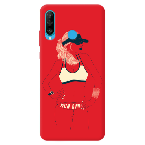 Huawei P30 Lite Run away Transparent Silicone TPU Θήκη