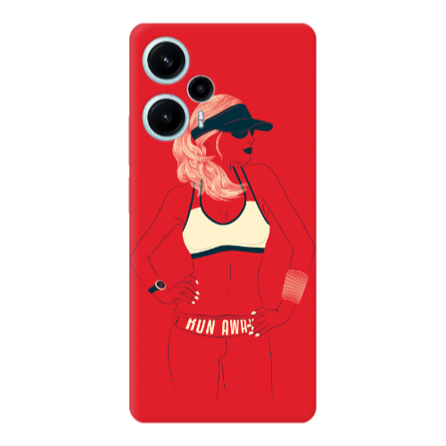 Xiaomi Poco F5 Run away Transparent Silicone TPU Θήκη