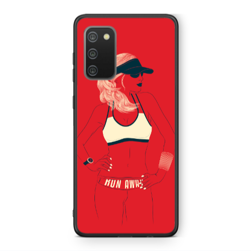 Samsung A02s Run away Black Glossy Θήκη