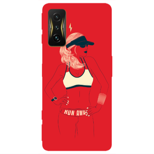 Xiaomi Poco F4 Gt Run away Transparent Silicone TPU Θήκη
