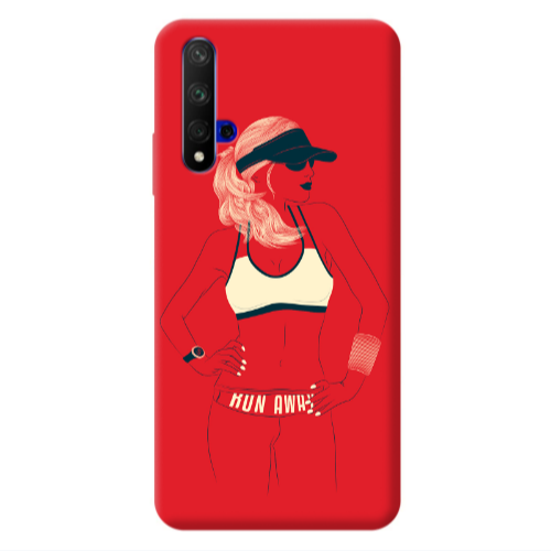 Huawei Nova 5 T Run away Transparent Silicone TPU Θήκη