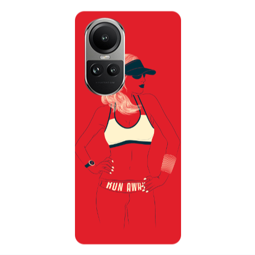 Oppo Reno10 5G Run away Transparent Silicone TPU Θήκη