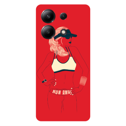 Xiaomi Redmi Note 13 4G Run away Transparent Silicone TPU Θήκη