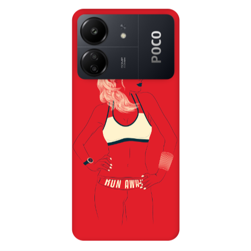 Xiaomi Poco C65 Run away Transparent Silicone TPU Θήκη