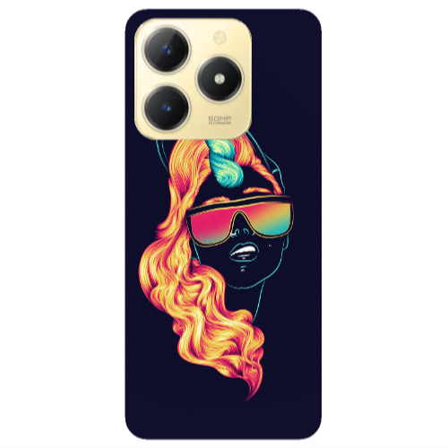 Realme C61 Horn style Transparent Silicone TPU Θήκη