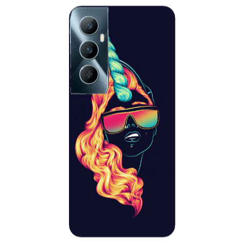 Realme C65 Horn style Transparent Silicone TPU Θήκη