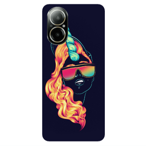 Realme C67 Horn style Transparent Silicone TPU Θήκη