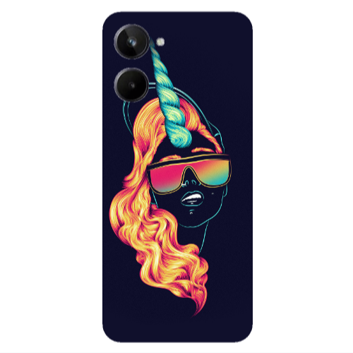 Realme 10 Horn style Transparent Silicone TPU Θήκη