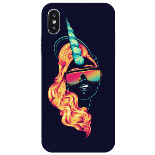 Apple iPhone X Horn style Transparent Silicone TPU Θήκη