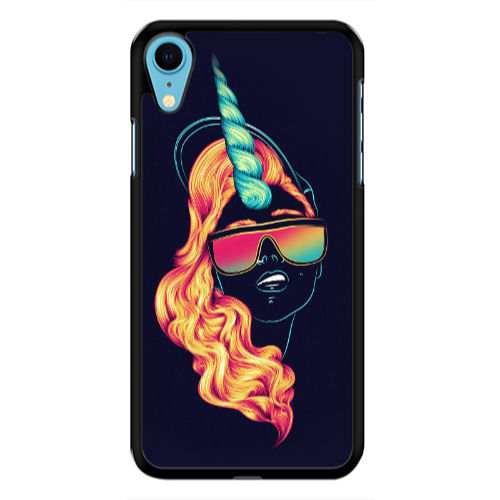 Apple iPhone Xr Horn style Black Glossy Θήκη