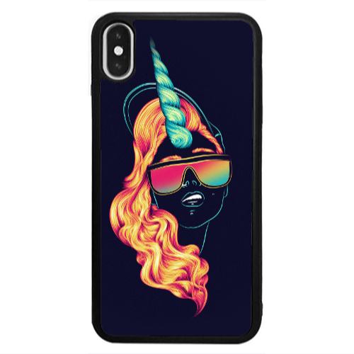 Apple iPhone Xs Max Horn style Black Glossy Θήκη