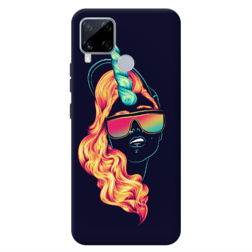 Realme C25S Horn style Transparent Silicone TPU Θήκη