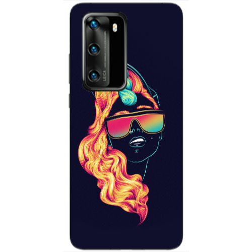 Huawei P40 Horn style Transparent Silicone TPU Θήκη