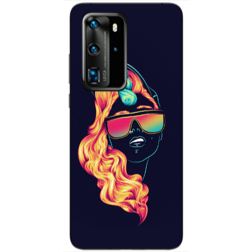Huawei P40 Pro Horn style Transparent Silicone TPU Θήκη