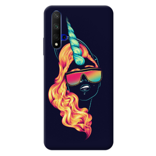 Huawei Nova 5 T Horn style Transparent Silicone TPU Θήκη
