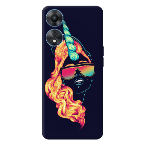 Oppo A 98 Horn style Transparent Silicone TPU Θήκη