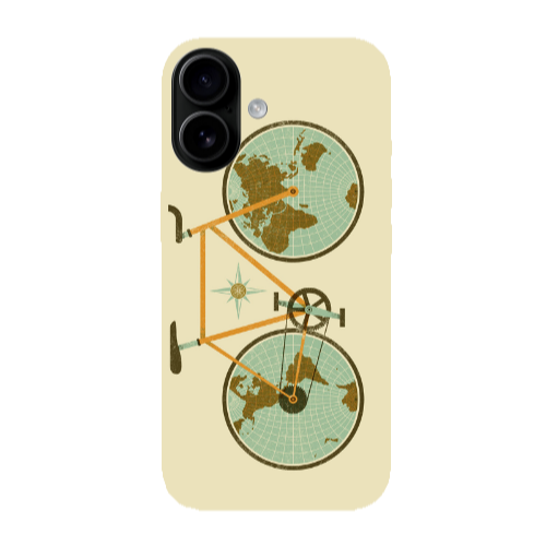 Apple Iphone 16 plus Bike map Transparent Silicone TPU Θήκη