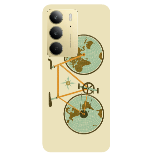 Realme C 75 Bike map Transparent Silicone TPU Θήκη