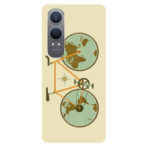Oneplus Nord Ce 4 lite Bike map Transparent Silicone TPU Θήκη