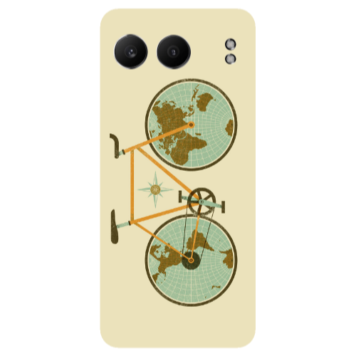Oneplus Nord 4 Bike map Transparent Silicone TPU Θήκη