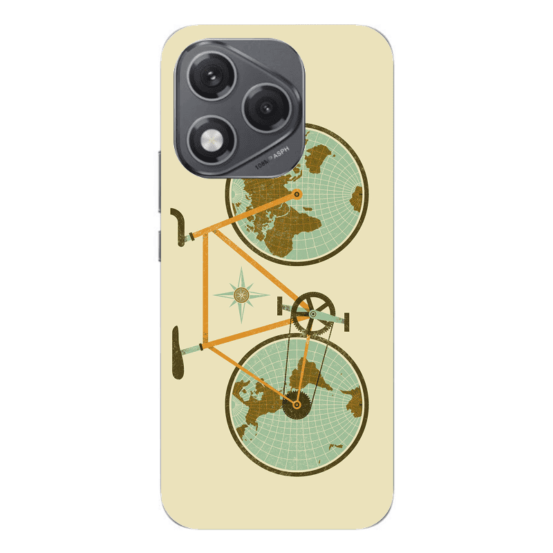 Honor 400 Lite Bike map Transparent Silicone TPU Θήκη