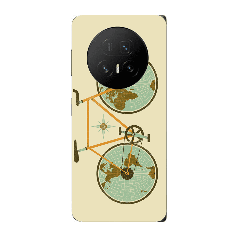 Honor Magic V5 Bike map Transparent Silicone TPU Θήκη