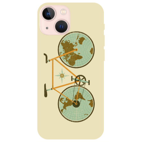 Apple iPhone 13 Bike map Transparent Silicone TPU Θήκη