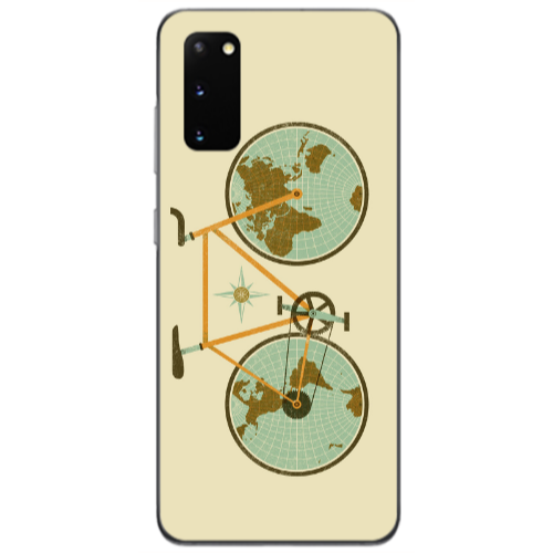 Samsung S20 Bike map Transparent Silicone TPU Θήκη