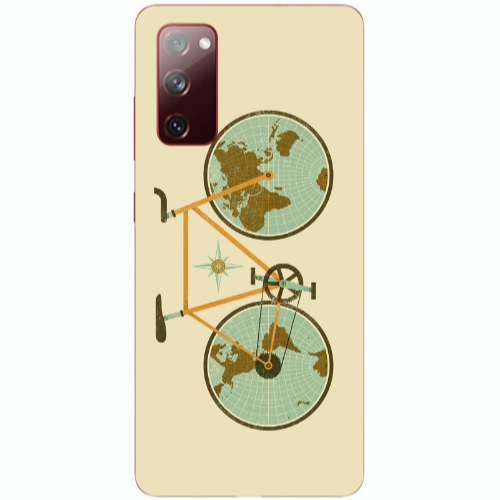 Samsung S20 FE Bike map Transparent Silicone TPU Θήκη