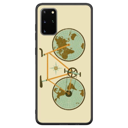 Samsung S20 FE Bike map Black Glossy Θήκη