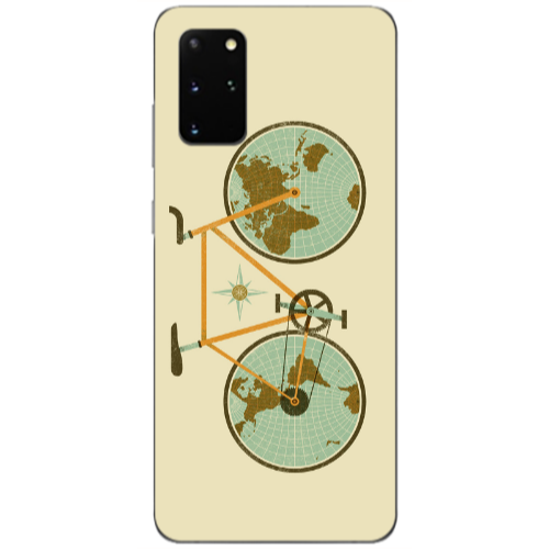 Samsung S20 Plus Bike map Transparent Silicone TPU Θήκη