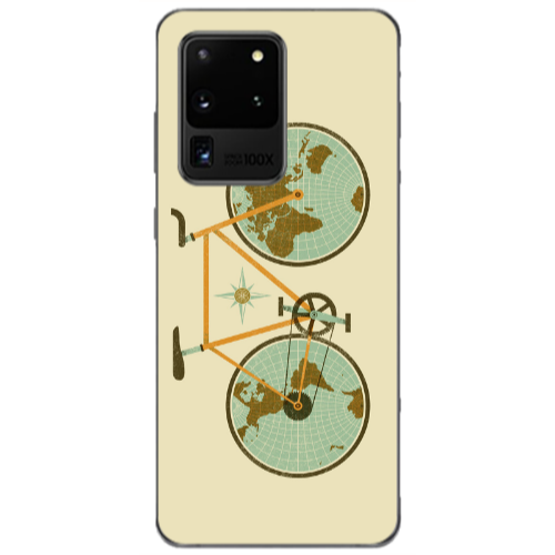 Samsung S20 Ultra Bike map Transparent Silicone TPU Θήκη