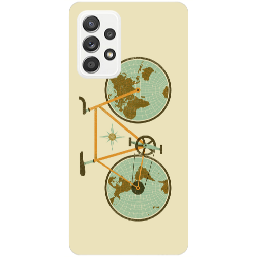 Samsung A53 Bike map Transparent Silicone TPU Θήκη