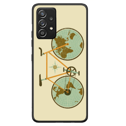Samsung A53 Bike map Black Glossy Θήκη