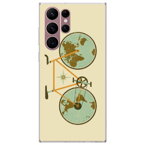 Samsung S22 Ultra Bike map Transparent Silicone TPU Θήκη