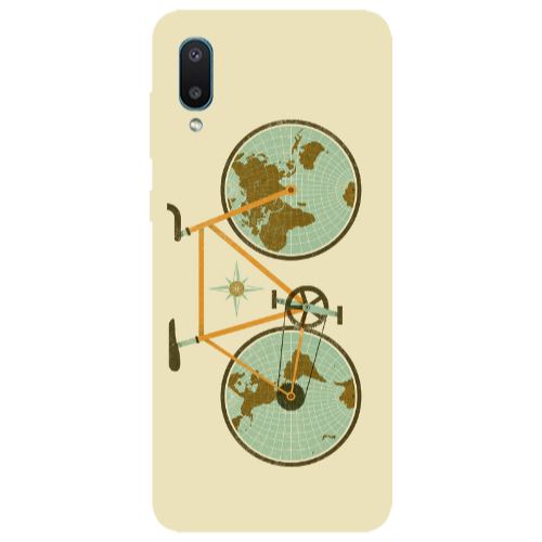 Samsung A02 Bike map Transparent Silicone TPU Θήκη