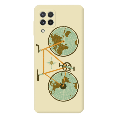 Samsung A22 4G Bike map Transparent Silicone TPU Θήκη