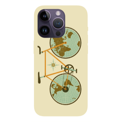 Apple iPhone 14 Pro  Bike map Transparent Silicone TPU Θήκη