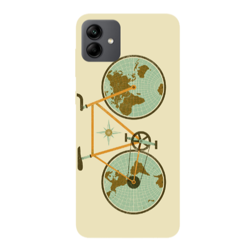 Samsung A04 Bike map Transparent Silicone TPU Θήκη