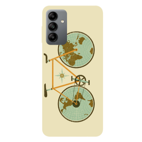 Samsung A04S Bike map Transparent Silicone TPU Θήκη