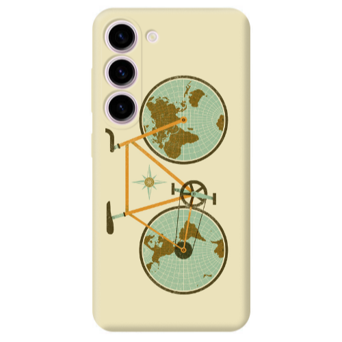 Samsung S23 Bike map Transparent Silicone TPU Θήκη
