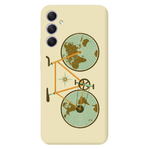 Samsung A34 Bike map Transparent Silicone TPU Θήκη