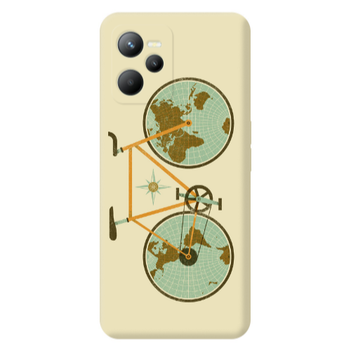Realme C35 Bike map Transparent Silicone TPU Θήκη