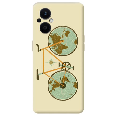 Oppo Reno 7 Lite Bike map Transparent Silicone TPU Θήκη