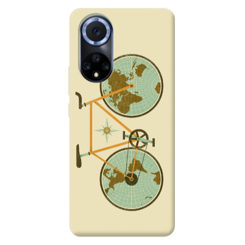 Huawei Nova 9 Bike map Transparent Silicone TPU Θήκη