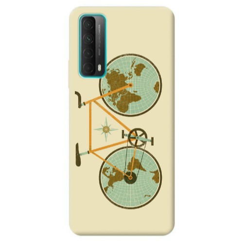 Huawei P Smart 2021 Bike map Transparent Silicone TPU Θήκη