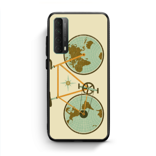 Huawei P Smart 2021 Bike map Black Glossy Θήκη