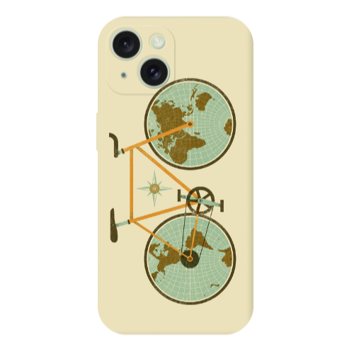 Apple iPhone 15 Plus Bike map Transparent Silicone TPU Θήκη