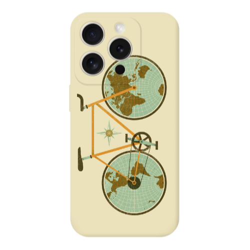 Apple iPhone 15 Pro Max Bike map Transparent Silicone TPU Θήκη